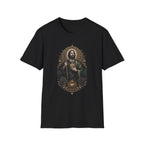 San Judas Tadeo Black & Gold Sacred Heart Unisex T-Shirt