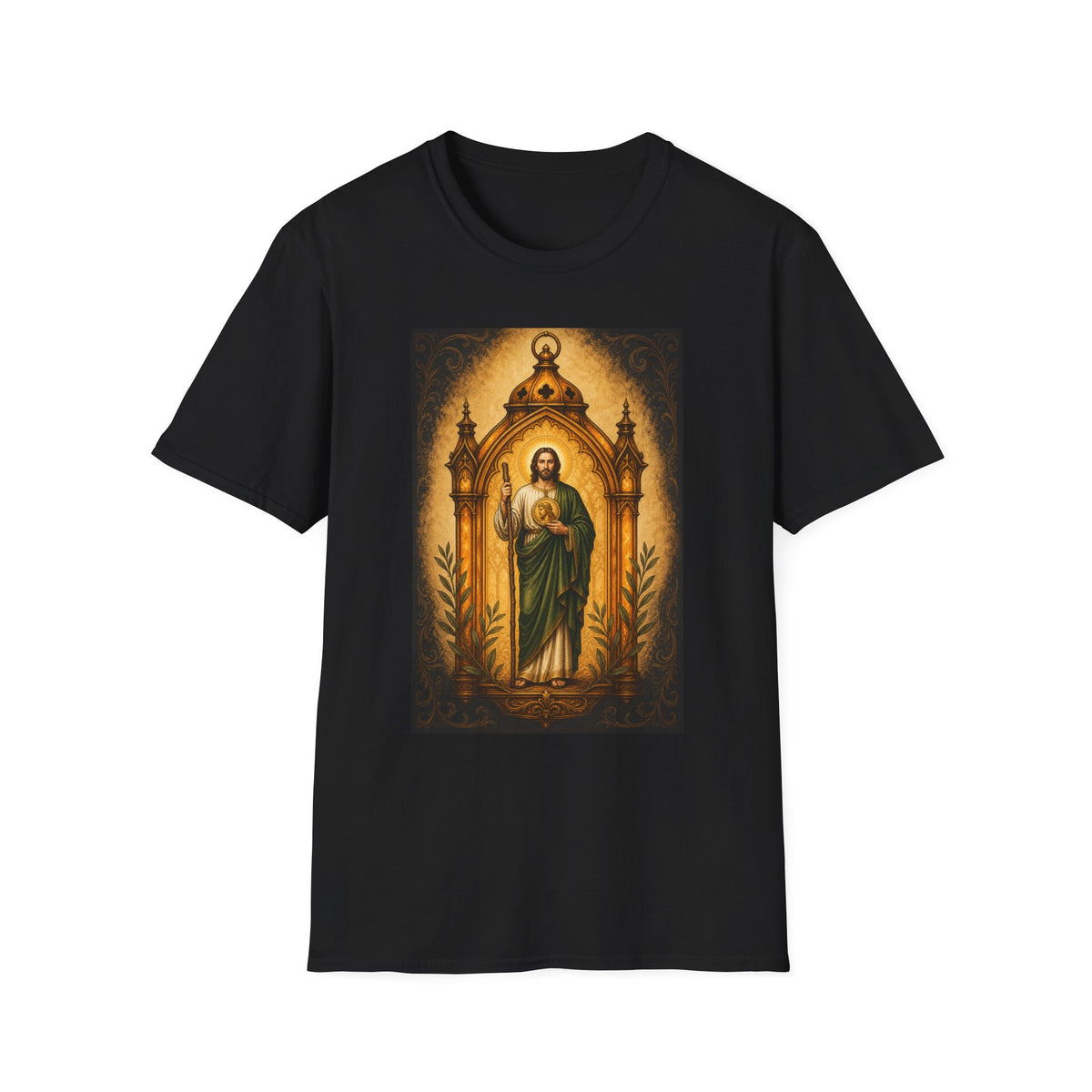 San Judas Tadeo Amber Pilgrim Lantern Unisex T-Shirt