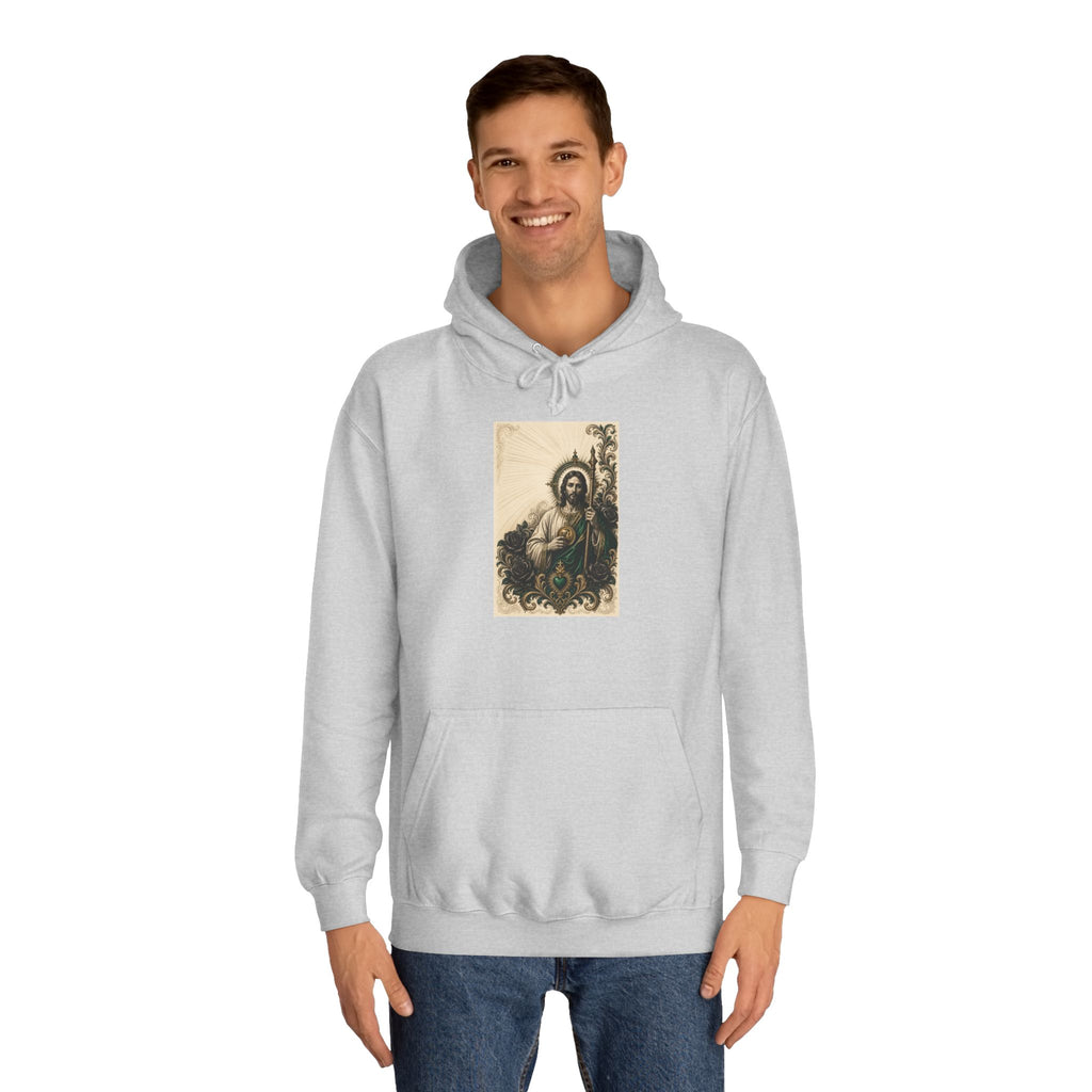 San Judas Tadeo Emerald & Gold Sacred Heart Unisex Hoodie