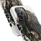 Black and gold Sacred Heart San Judas phone case detail view 19