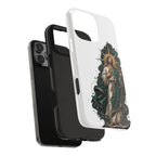 San Judas phone case with midnight blue compass artwork, detail view 25