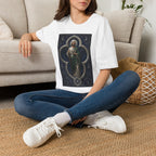 San Judas Tadeo Silver Moon Quatrefoil Unisex T-Shirt