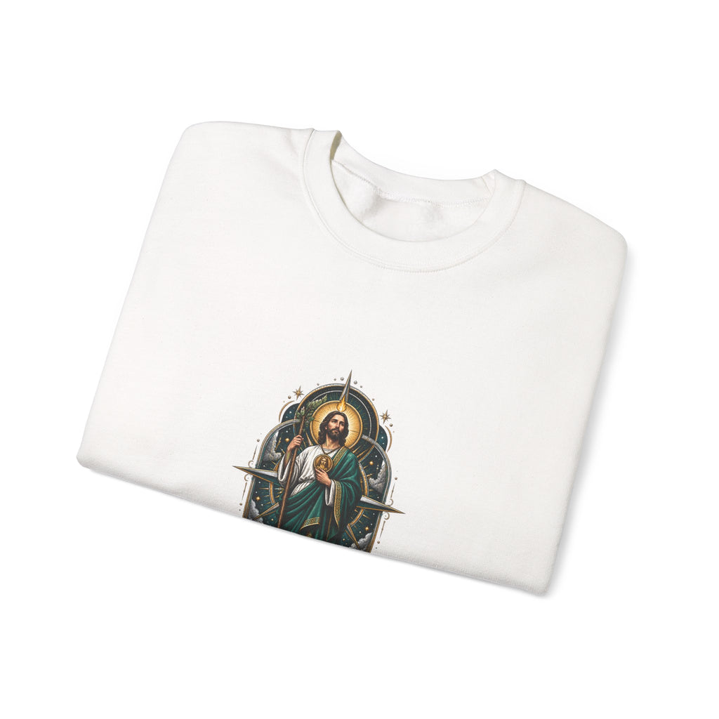 San Judas Tadeo Midnight Compass Crewneck Sweatshirt
