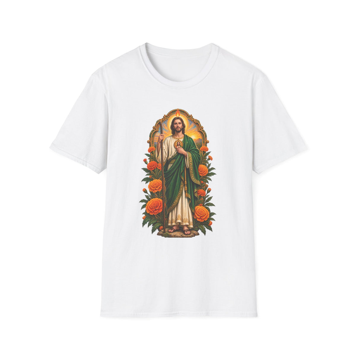 San Judas Tadeo Marigold Sun Arch Unisex T-Shirt