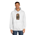 San Judas Tadeo Crimson Rose Window Unisex Hoodie