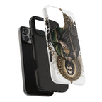 Black and gold Sacred Heart San Judas phone case detail view 25